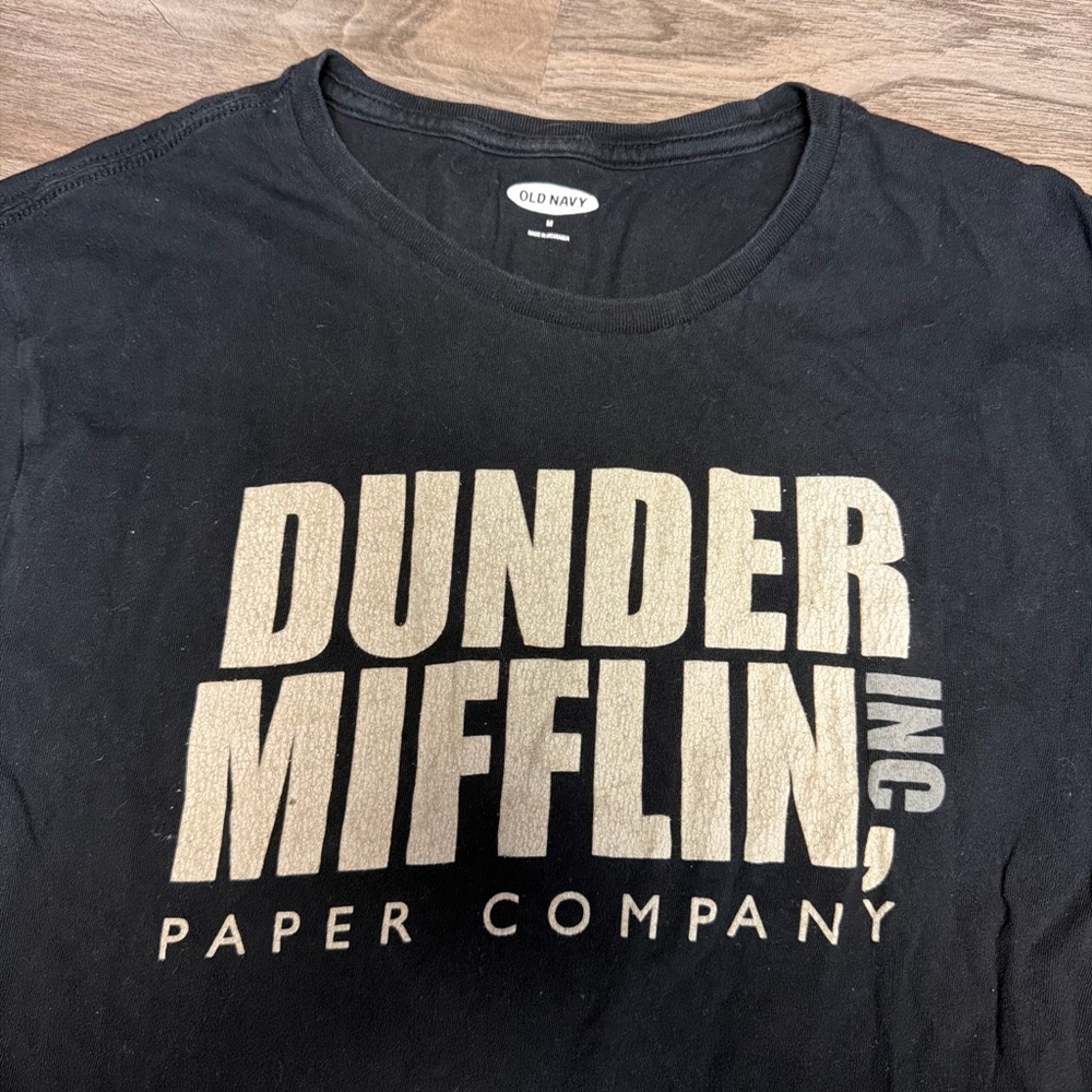 Old Navy Black Dunder Mifflin Tee